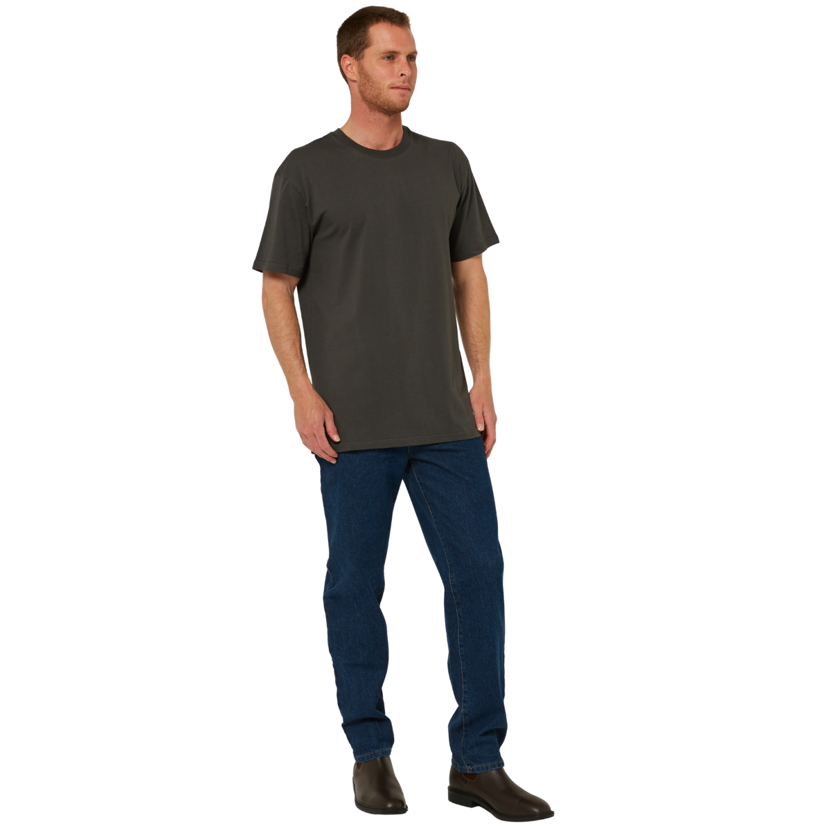 Ritemate Mens RMX Classic S/S Tee (RMPC224) Charcoal