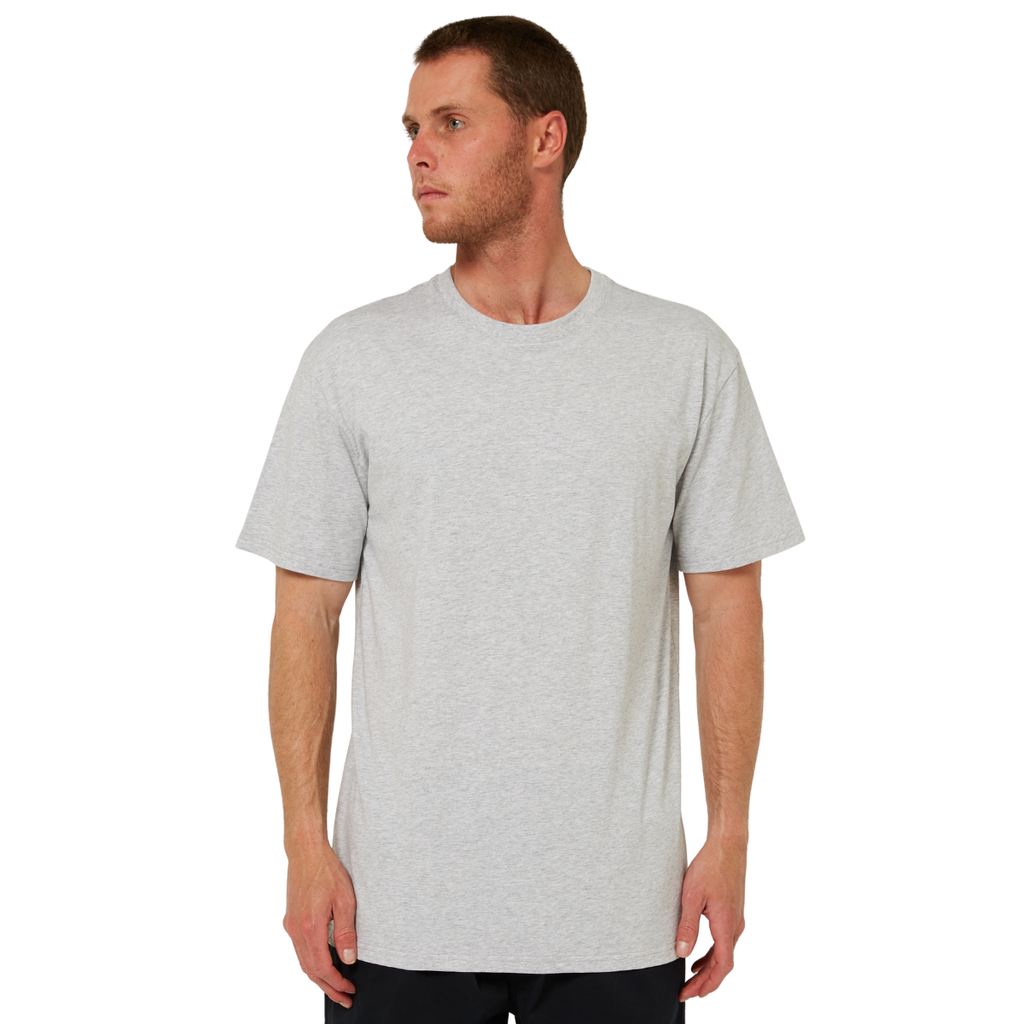 Ritemate Mens RMX Classic S/S Tee (RMPC224) Grey Marle