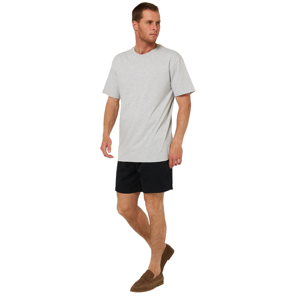 Ritemate Mens RMX Classic S/S Tee (RMPC224) Grey Marle
