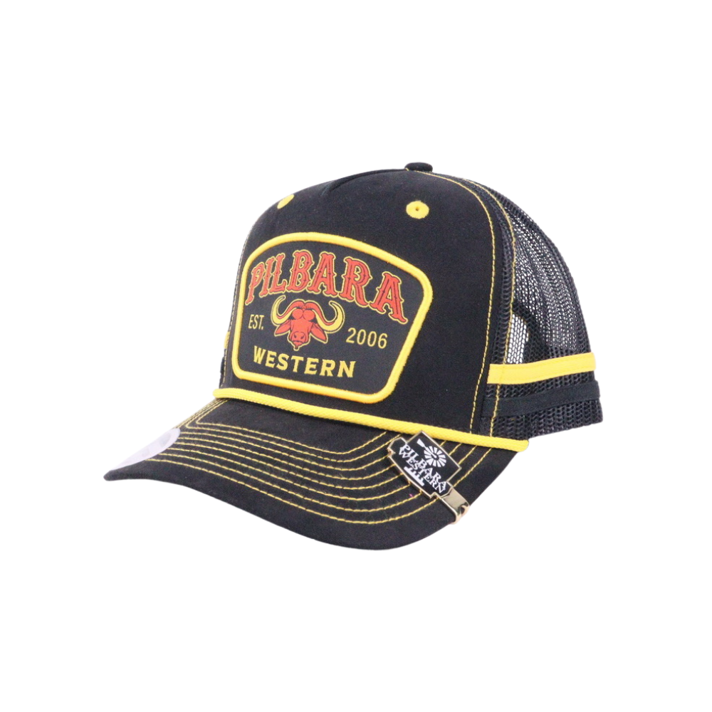 Ritemate  Pilbara Buffalo Cap (RMTC042) Black