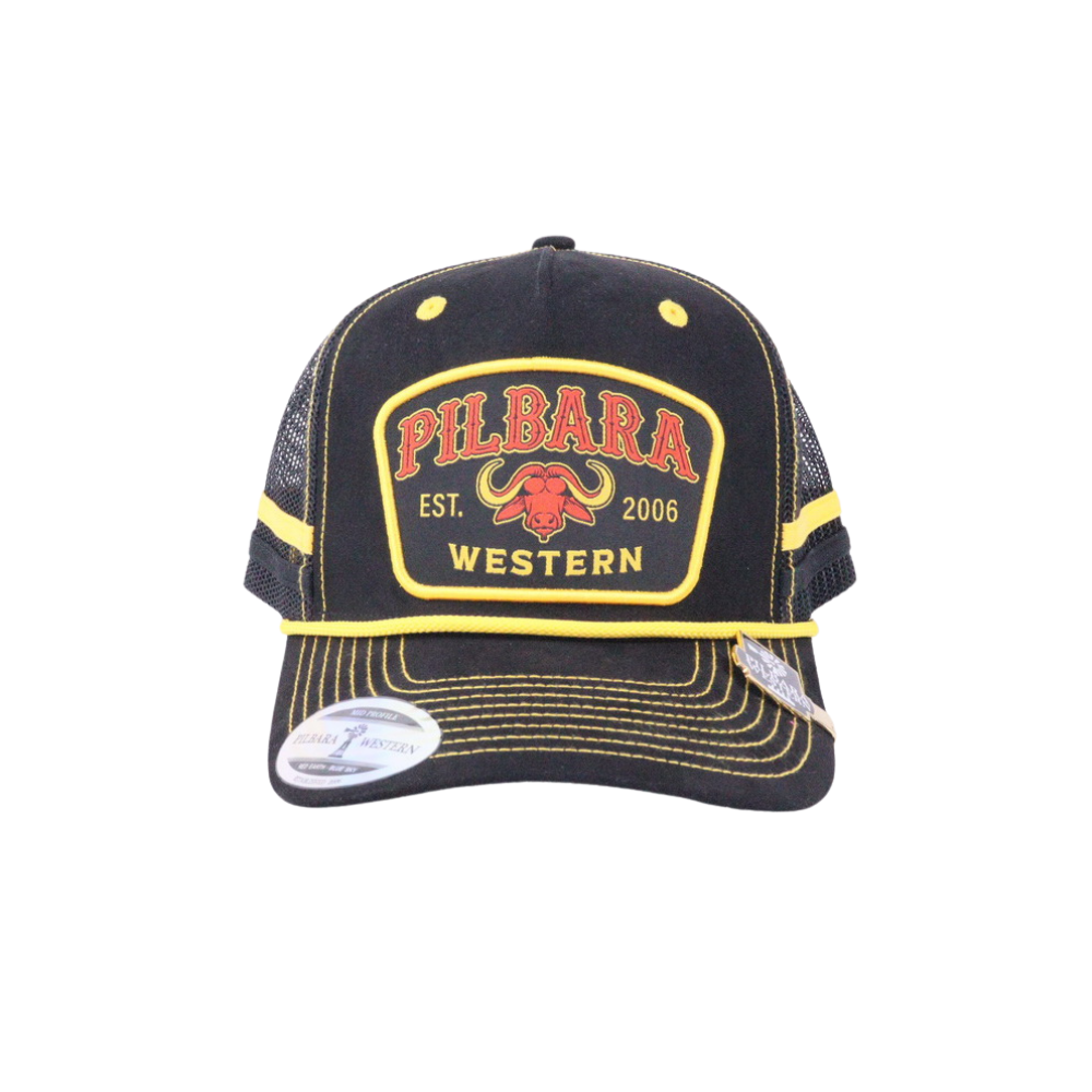 Ritemate  Pilbara Buffalo Cap (RMTC042) Black