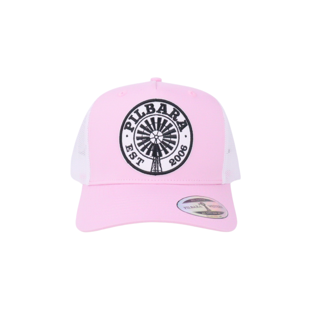 Ritemate  Pilbara Established Cap (RMTC046) Pale Pink White