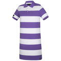 Ritemate Womens Madeline Classic S/S Cotton Polo Dress (RMPC130) Passion Flower/White
