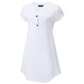Ritemate Womens Pilbara Alina Cap Sleeved Linen Dress (RMPC180) White