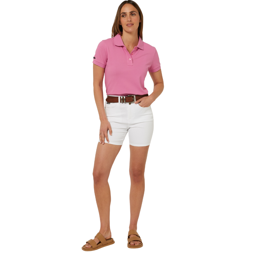 Ritemate Womens Pilbara Classic S/S Polo (RMPC020) Crocus