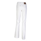 Ghost image of a pair of Ritemate Women's Pilbara Cotton Stretch Jeans (RMPC015) Bone from the back on a white background.