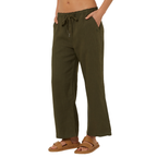Ritemate Womens Pilbara Evelyn Linen Pants (RMPC094) Olive