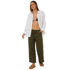 Ritemate Womens Pilbara Evelyn Linen Pants (RMPC094) Olive