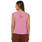 Ritemate Womens Pilbara Gabriella Linen Singlet (RMPC132) Crocus