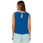 Ritemate Womens Pilbara Gabriella Linen Singlet (RMPC132) Deep Blue