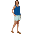 Ritemate Womens Pilbara Gabriella Linen Singlet (RMPC132) Deep Blue