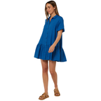 Ritemate Womens Pilbara Monica 3/4 Sleeve Linen Dress (RMPC178) Deep Blue