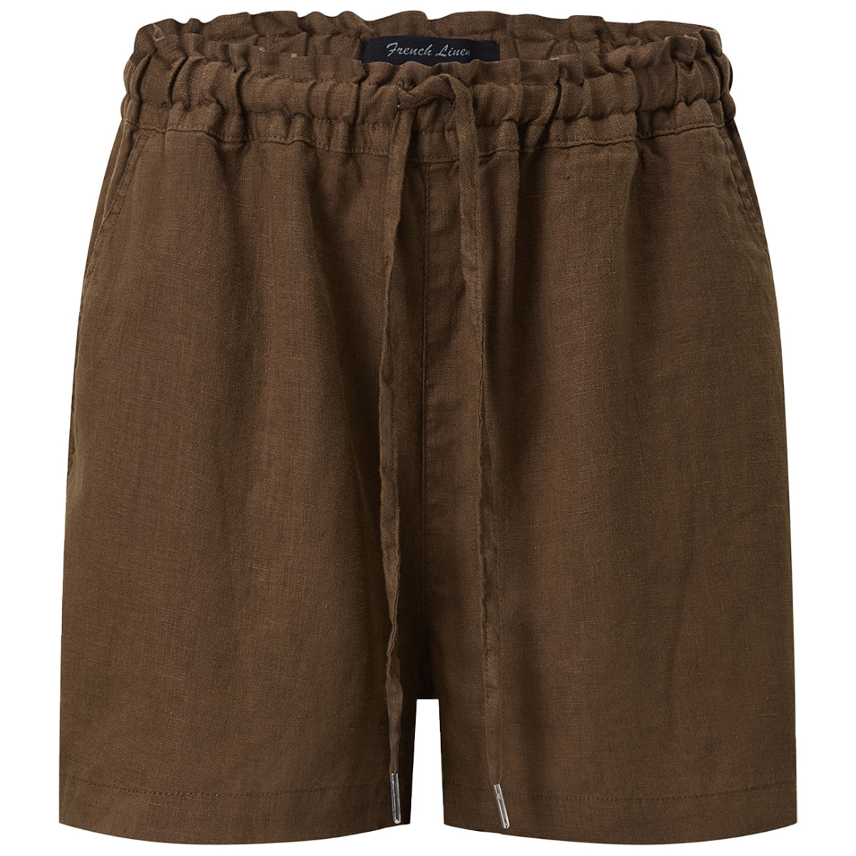 Ritemate Womens Pilbara Olivia Linen Shorts (RMPC079) Cocoa Brown