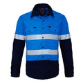Ritemate Childrens Hi Vis Shirts with Tape (RM4050R) Blue/Navy