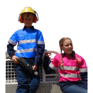 Ritemate Childrens Hi Vis Shirts with Tape (RM4050R) Pink/Navy