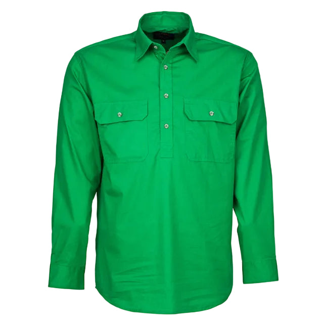 Ritemate Childrens Pilbara Closed Front Shirt (RM400CF) Emerald