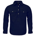 Ritemate Childrens Pilbara Closed Front Shirt (RM400CF) French Navy