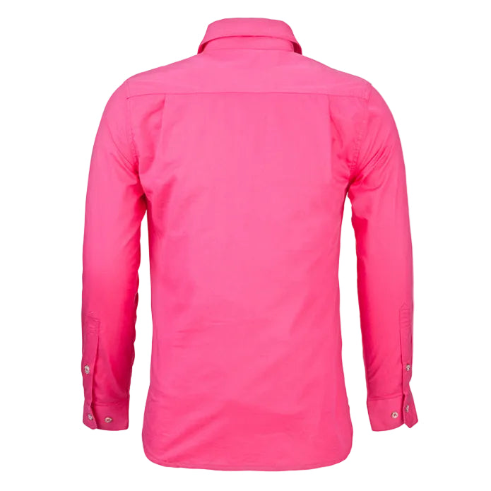 Ritemate Childrens Pilbara Closed Front Shirt (RM400CF) Hot Pink