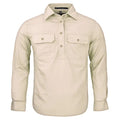 Ritemate Childrens Pilbara Closed Front Shirt (RM400CF) Stone