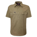 Ritemate Mens Closed Front Heavy Weight S/S Work Shirt (RM100CFS) Khaki