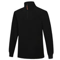 Ritemate Mens Pilbara Classic Zipper Fleece Pullover (RMPC045) Black