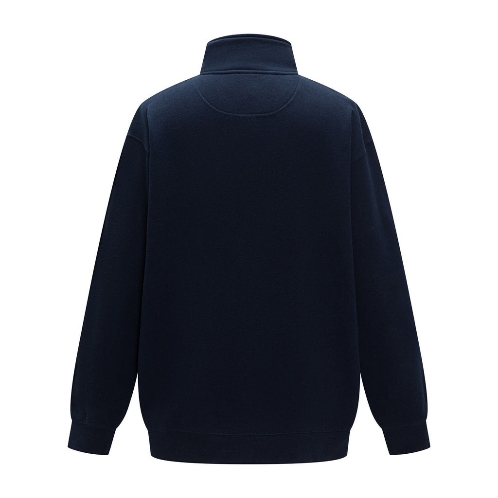 Ritemate Mens Pilbara Classic Zipper Fleece Pullover (RMPC045) French Navy