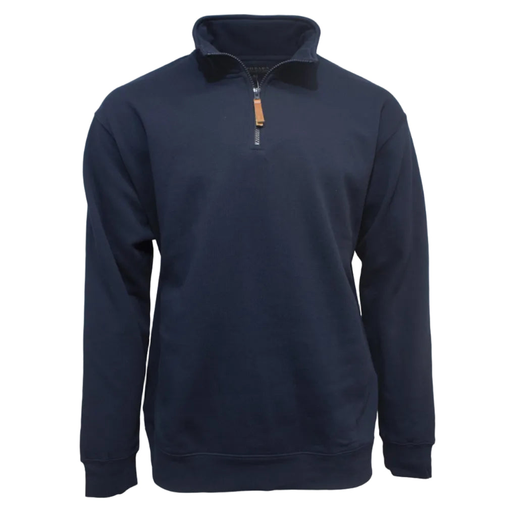 Ritemate Mens Pilbara Classic Zipper Fleece Pullover (RMPC045) French Navy