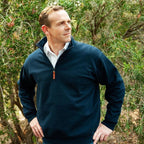 Ritemate Mens Pilbara Classic Zipper Fleece Pullover (RMPC045) French Navy