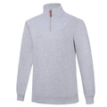 Ritemate Mens Pilbara Classic Zipper Fleece Pullover (RMPC045) Grey Marle