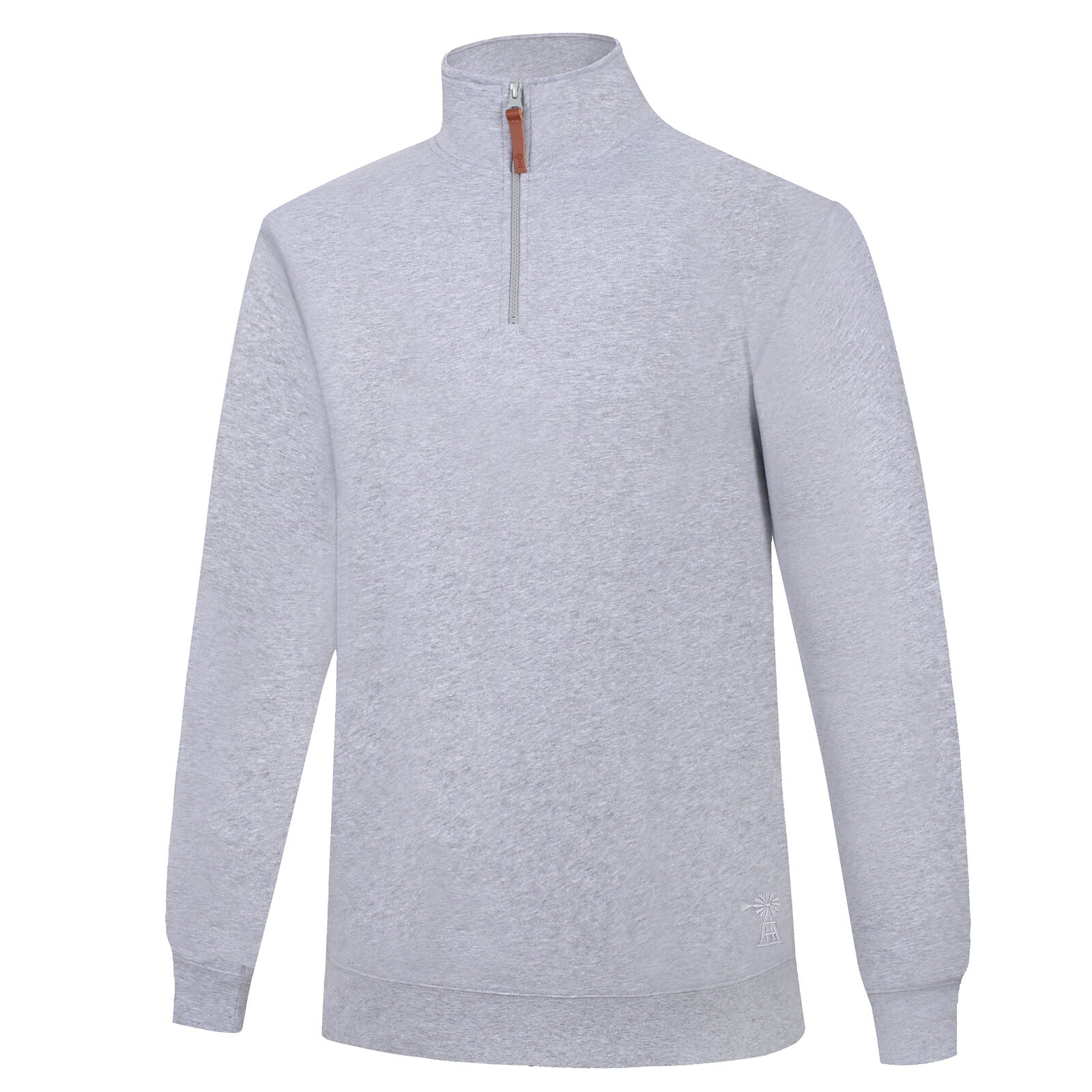 Ritemate Mens Pilbara Classic Zipper Fleece Pullover (RMPC045) Grey Marle