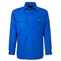 Ritemate Mens Pilbara Closed Front Shirt (RM200CF) Cobalt Blue