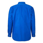 Ritemate Mens Pilbara Closed Front Shirt (RM200CF) Cobalt Blue