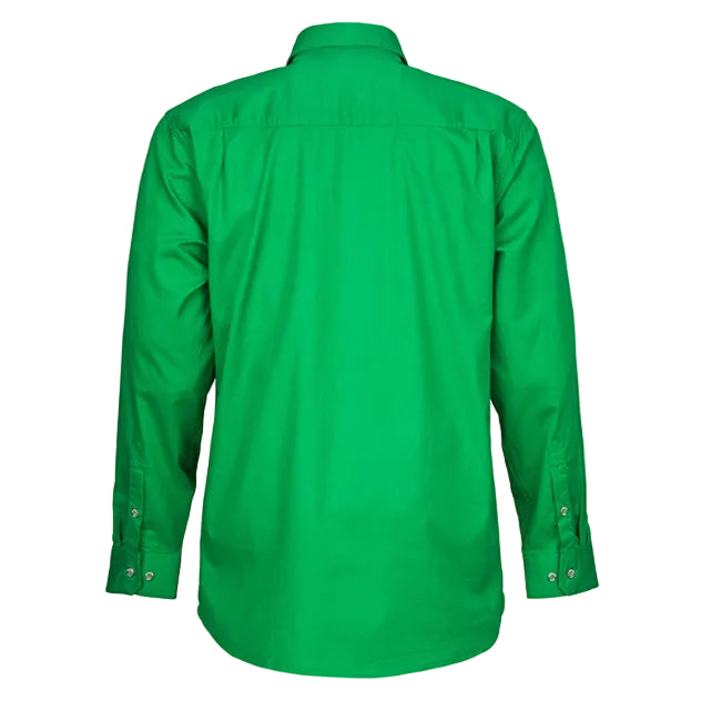 Ritemate Mens Pilbara Closed Front Shirt (RM200CF) Emerald