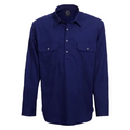 Ritemate Mens Pilbara Closed Front Shirt (RM200CF) French Navy