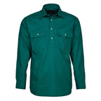 Ritemate Mens Pilbara Closed Front Shirt (RM200CF) Green