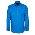 Ritemate Mens Pilbara Closed Front Shirt (RM200CF) Light Blue