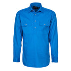 Ritemate Mens Pilbara Closed Front Shirt (RM200CF) Light Blue