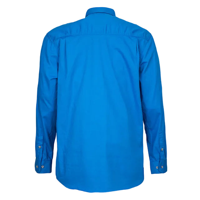 Ritemate Mens Pilbara Closed Front Shirt (RM200CF) Light Blue