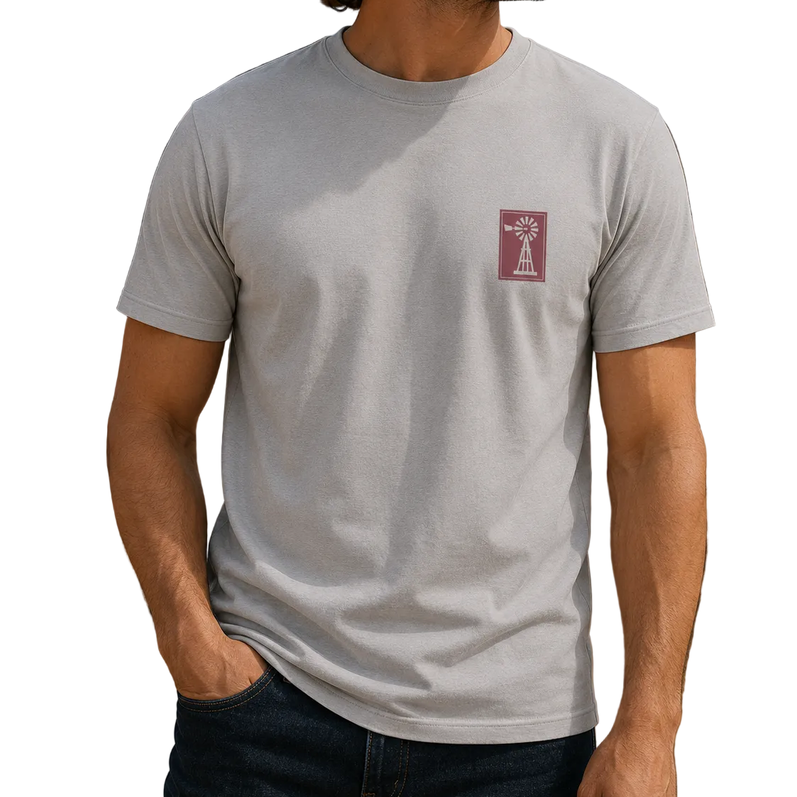 Ritemate Mens Pilbara Pilbara Sunset S/S Tee (RMTC034) Moonbeam