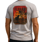 Ritemate Mens Pilbara Pilbara Sunset S/S Tee (RMTC034) Moonbeam