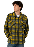 Ritemate Mens Pilbara Polar Fleece Jacket (RMPC056) Yellow/Navy/White