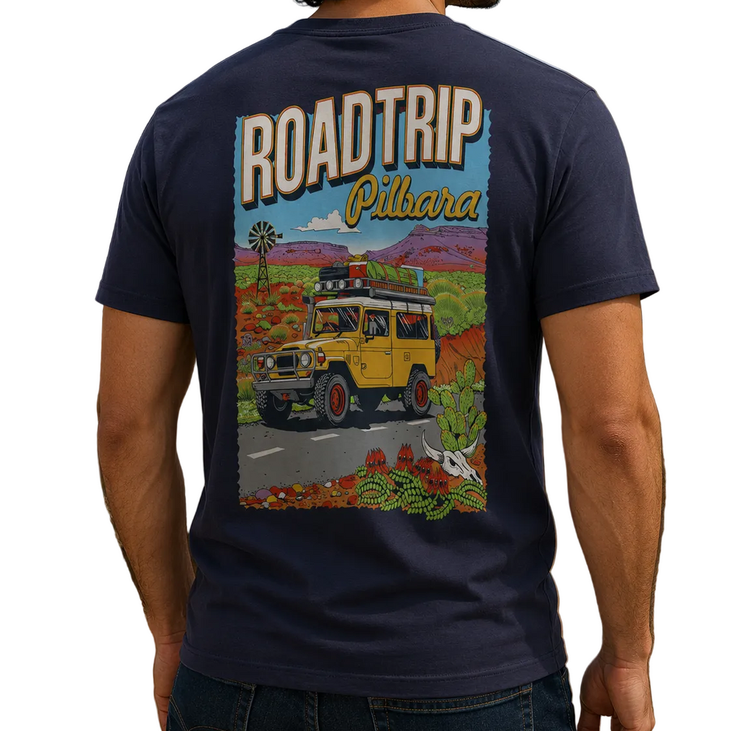 Ritemate Mens Pilbara Roadtrip Pilbara S/S Tee (RMTC032) Navy