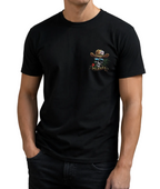 Ritemate Mens Pilbara Waratah Skull S/S Tee (RMTC055) Black