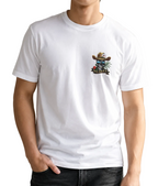 Ritemate Mens Pilbara Waratah Skull S/S Tee (RMTC055) White