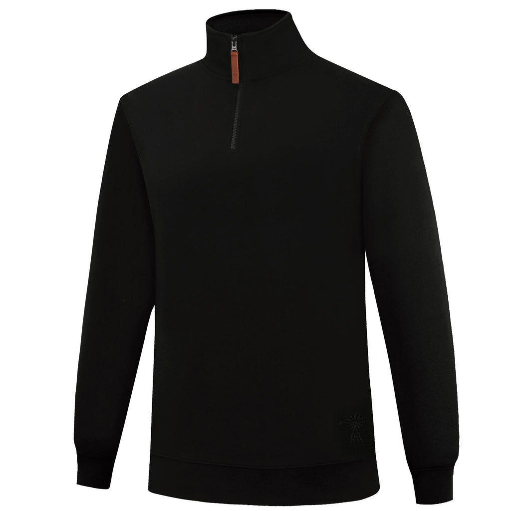 Ritemate Womens Pilbara Classic Zipper Fleece Pullover (RMPC051) Black