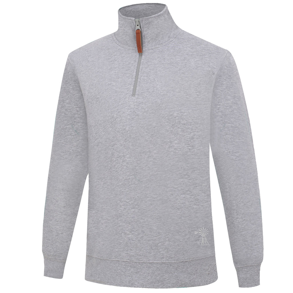Ritemate Womens Pilbara Classic Zipper Fleece Pullover (RMPC051) Grey Marle