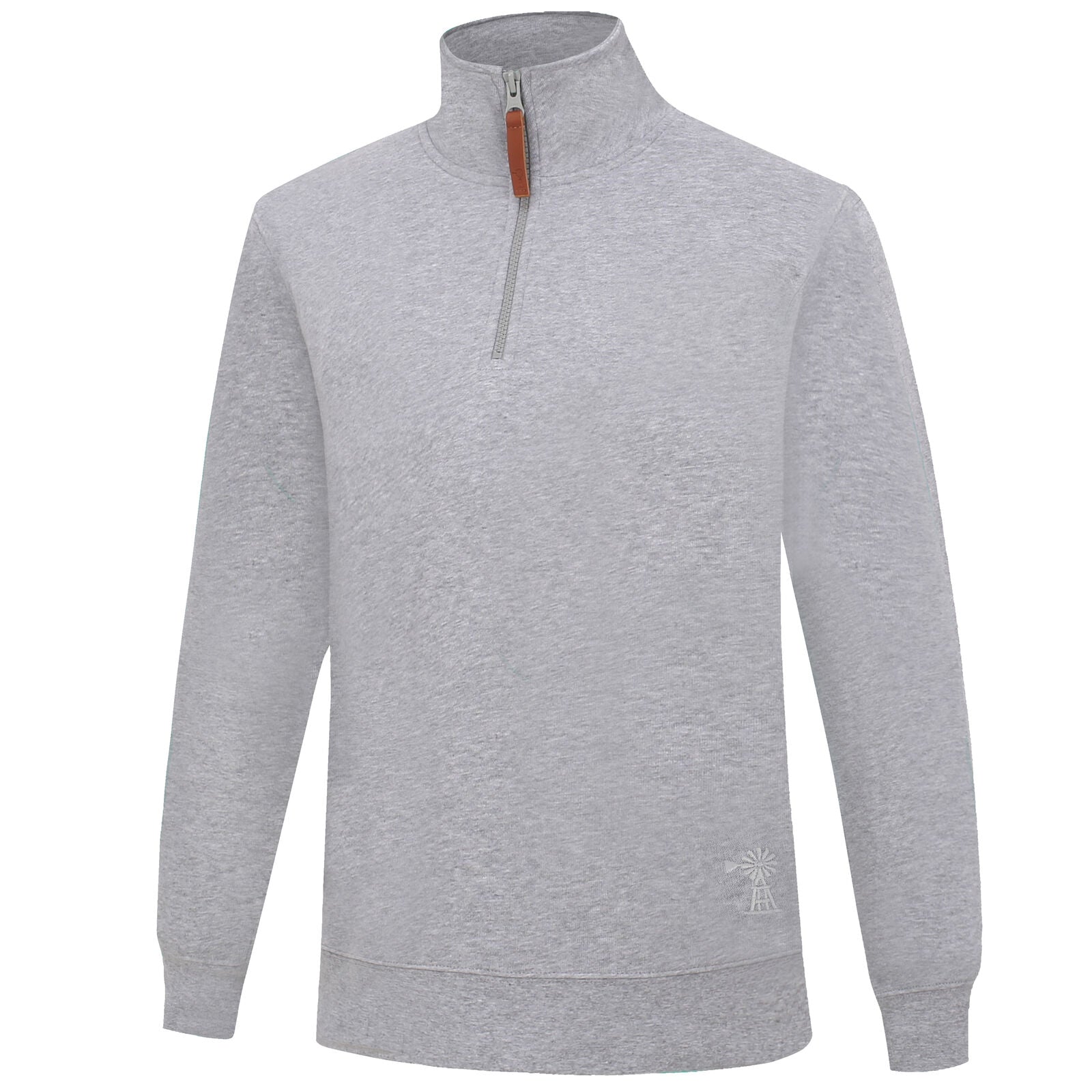 Ritemate Womens Pilbara Classic Zipper Fleece Pullover (RMPC051) Grey Marle