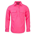 Ritemate Womens Pilbara Closed Front Shirt (RM300CF) Hot Pink