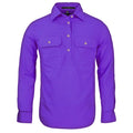 Ritemate Womens Pilbara Closed Front Shirt (RM300CF) Purple