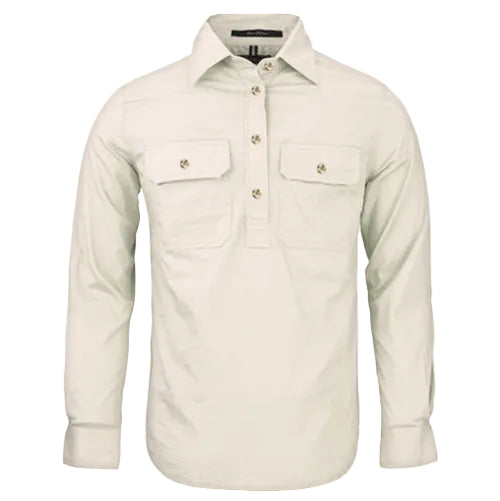 Ritemate Womens Pilbara Closed Front Shirt (RM300CF) Stone